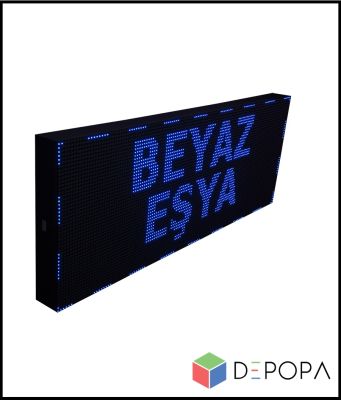 64x256 CM BEYAZ-YEŞİL-SARI-MAVİ TEK RENK KAYAN YAZI